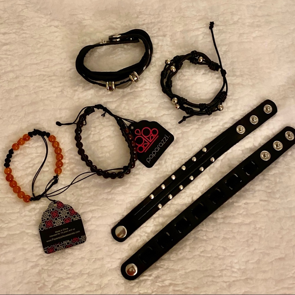 Paparazzi bracelets- set of eight. NWT